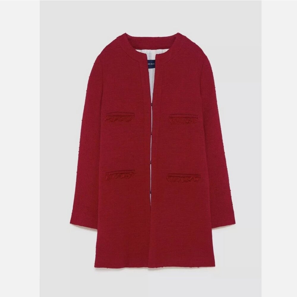Zara tweed jacket coat
